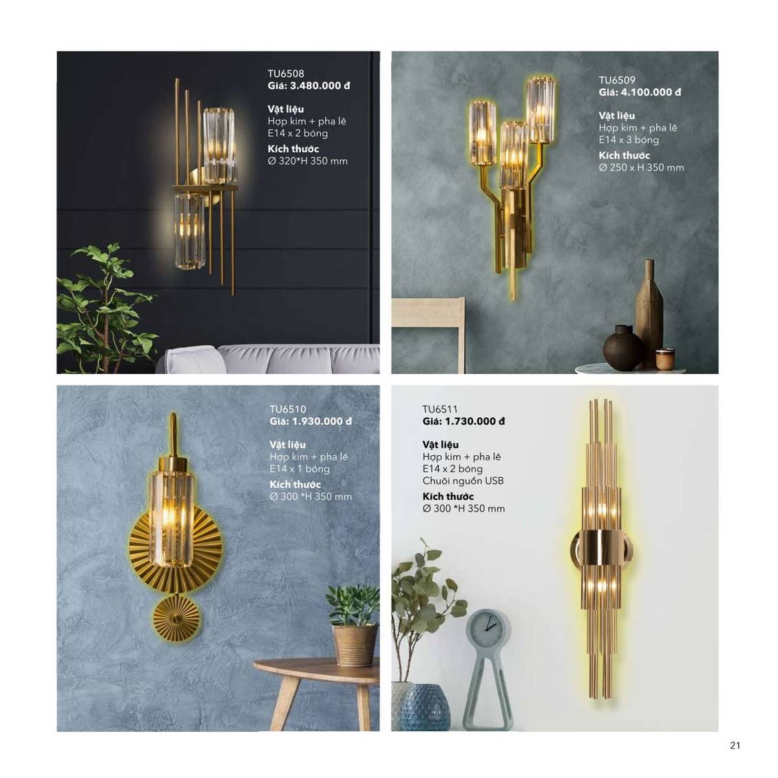 Đèn trang trí ZEMBA Lighting Catalogue và Bảng giá mới nhất /Page 